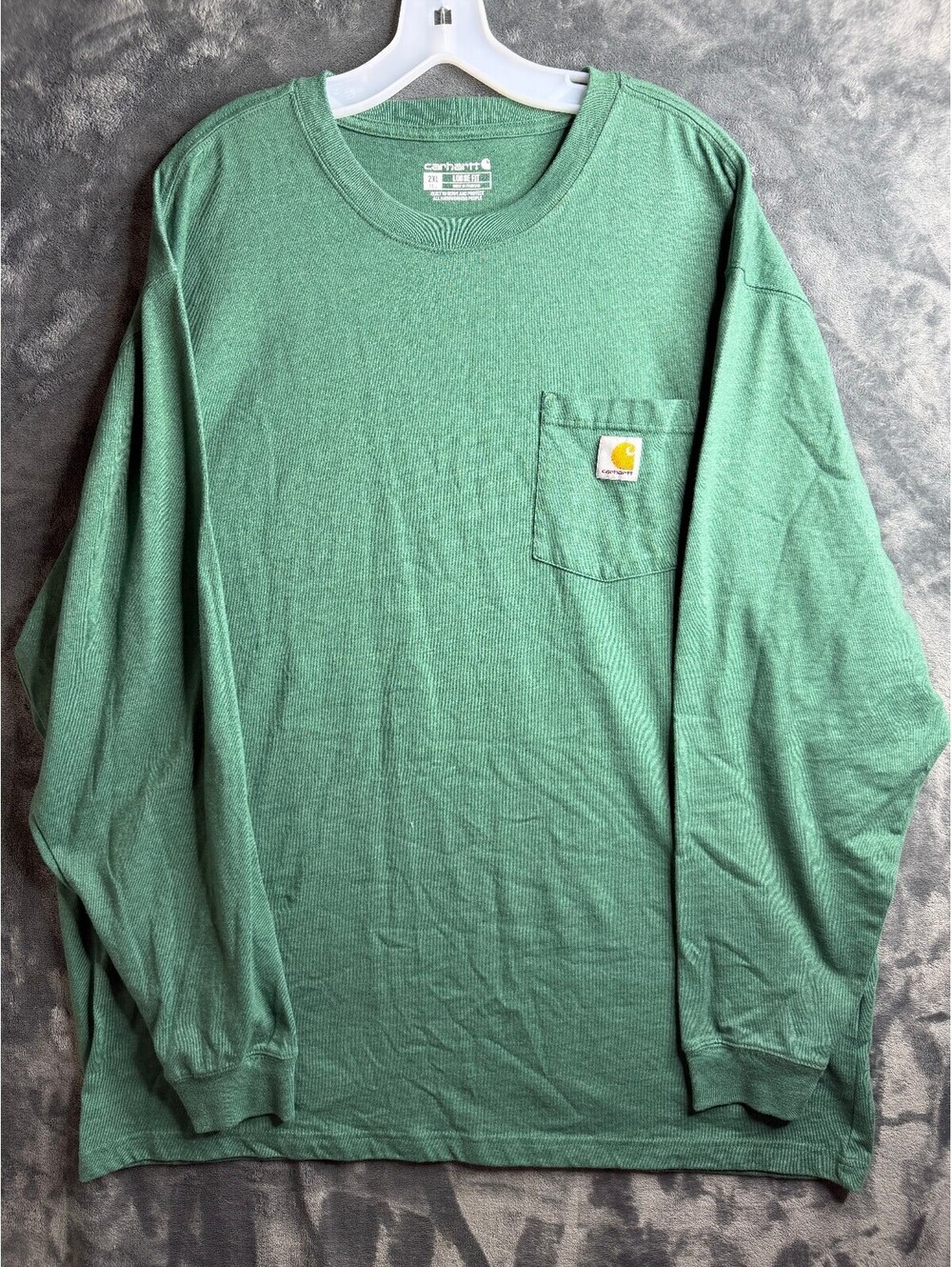 Carhartt heavyweight, loose-fit long-sleeve pocket Mens Sz 2XLT